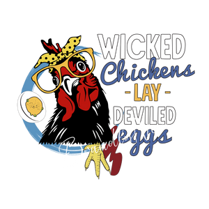 Wicked Chickens Lay Deviled Eggs Transfer